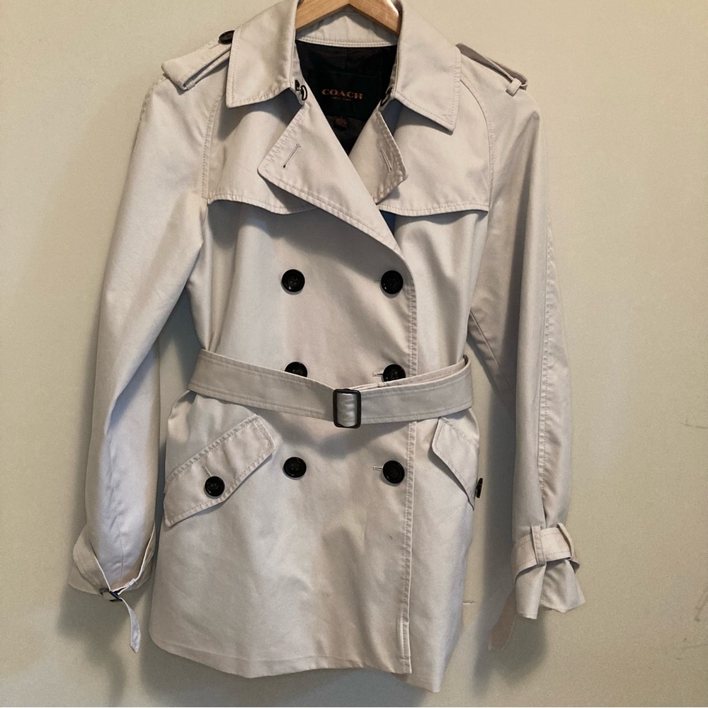 Coach trench coat Small tan / khaki